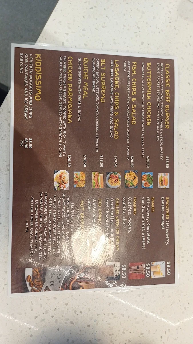 Menu, Caffissimo Kardinya