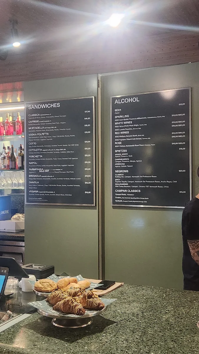 Menu, SALUMERIE - Sydney CBD
