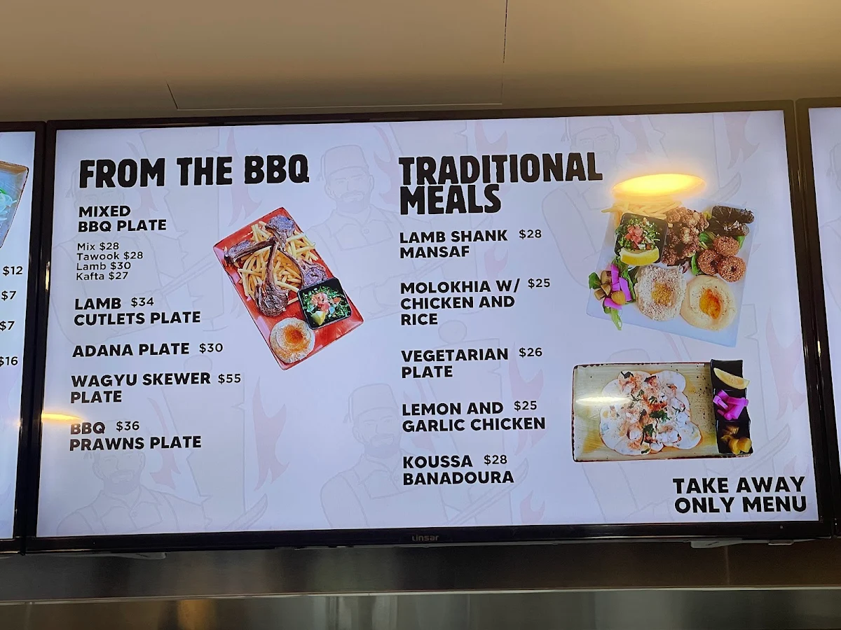 Menu, Mr Shawarma Campbelltown