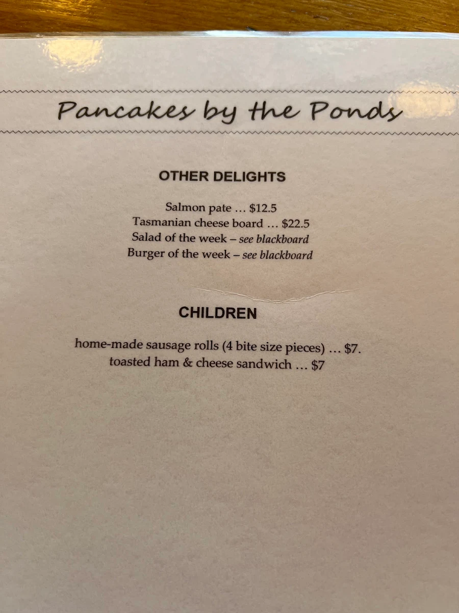 Menu, Plenty Cider