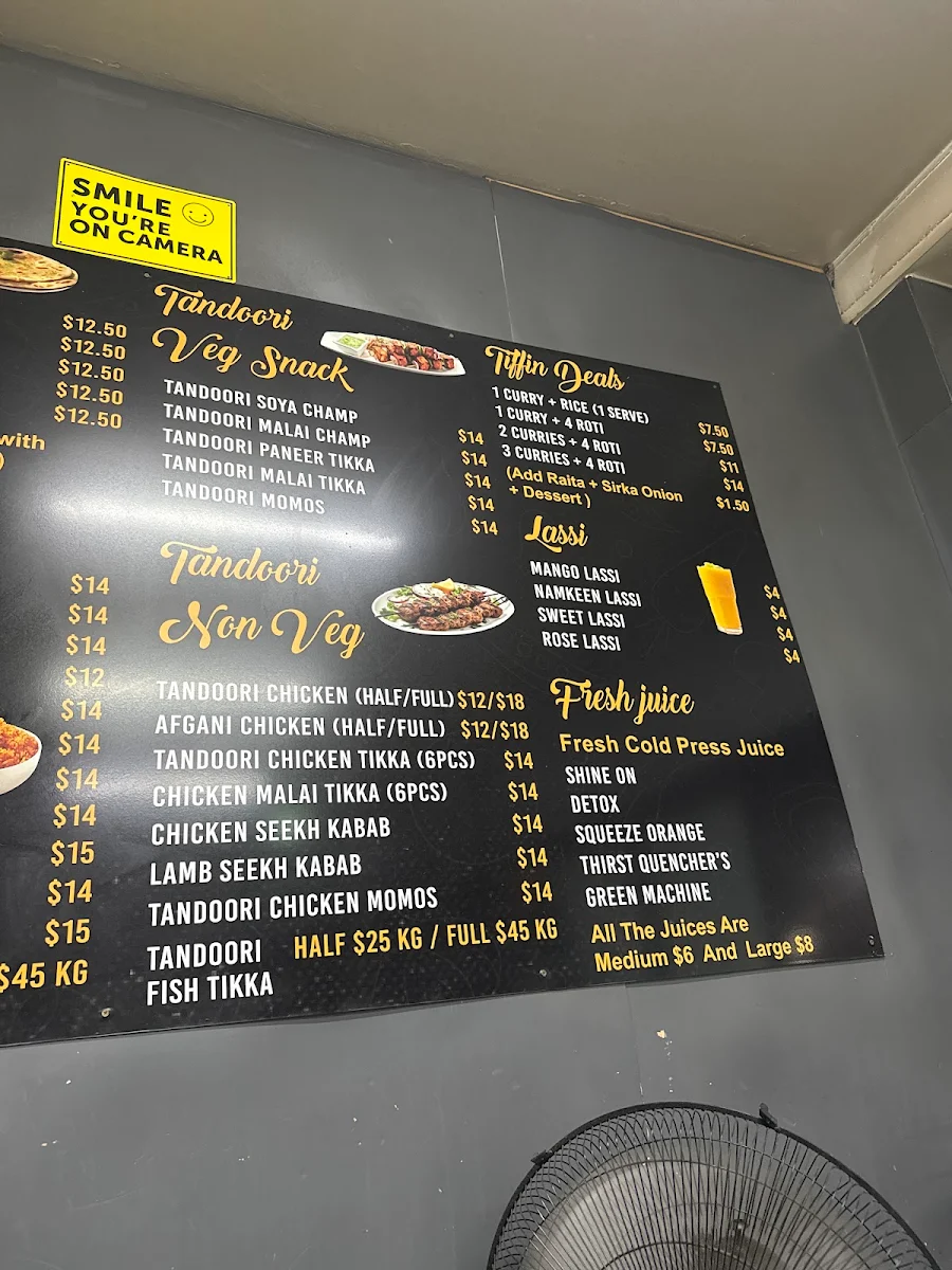 Menu, Rehmat Kitchen