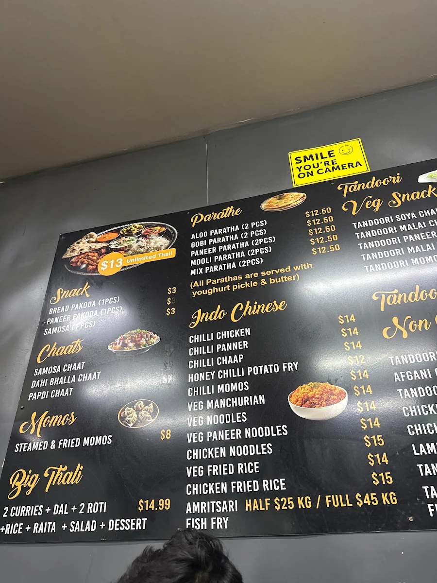 Menu, Rehmat Kitchen