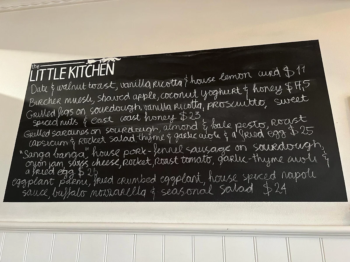 Menu, The Little Kitchen
