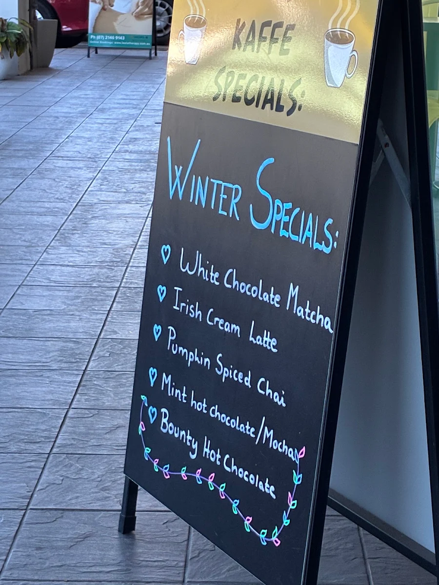 Menu, ATLAS KAFFE