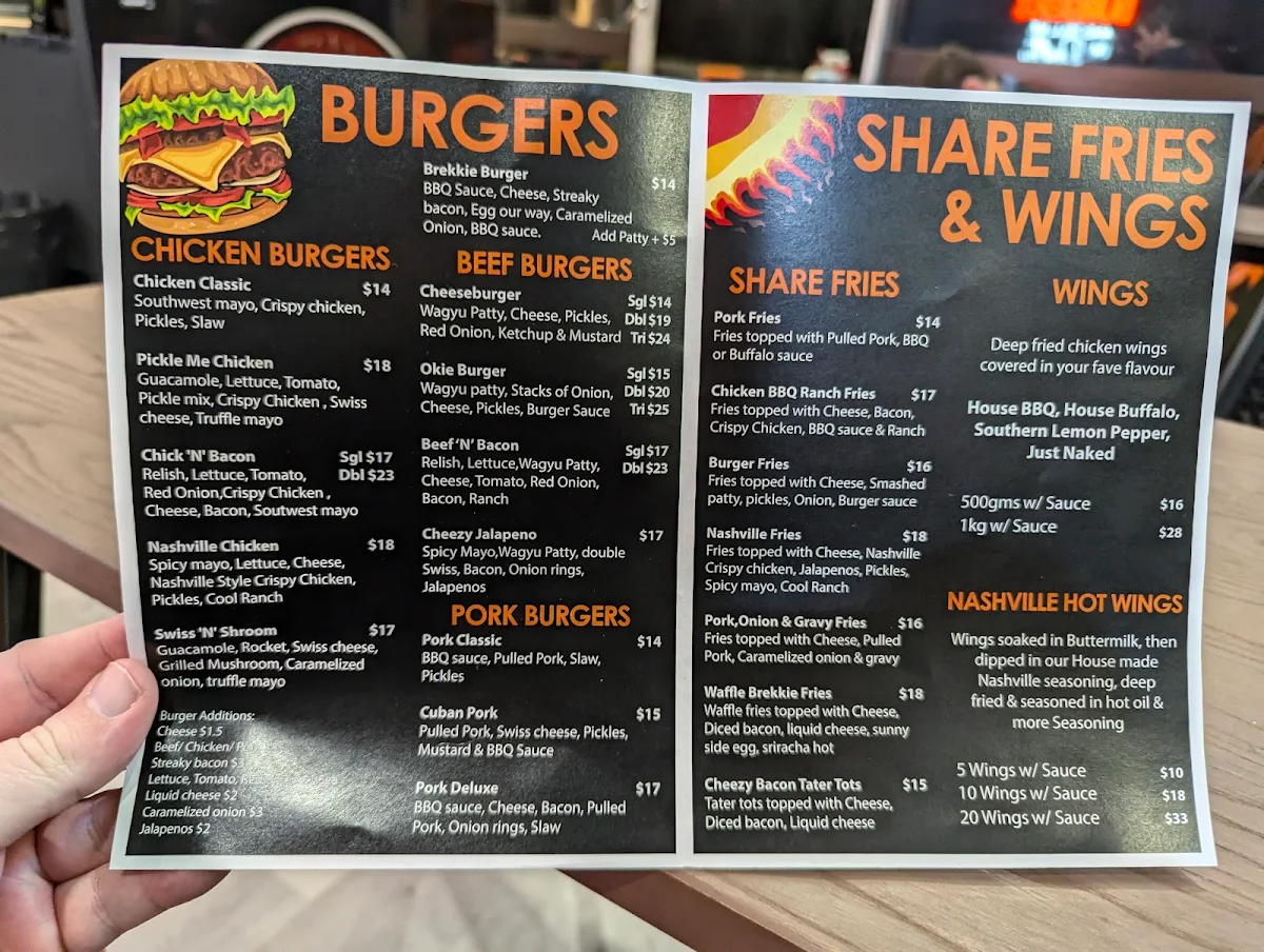 Menu, Griddle & Crisp Clayfield