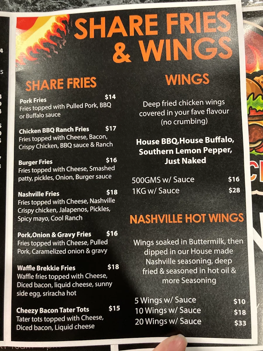 Menu, Griddle & Crisp Clayfield