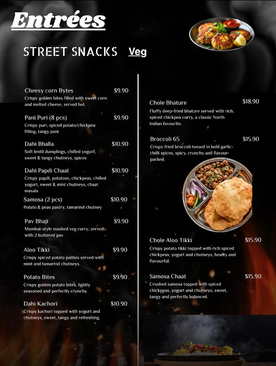 Menu, Spicy Saffron