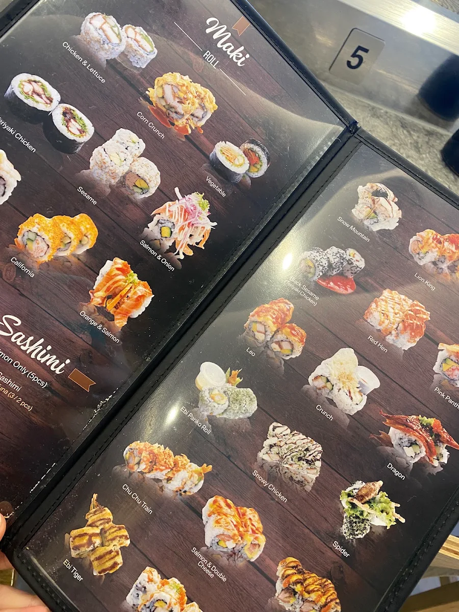 Menu, Sushi Musa