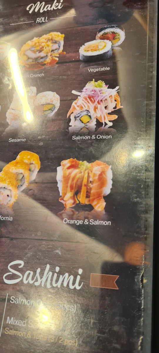 Menu, Sushi Musa