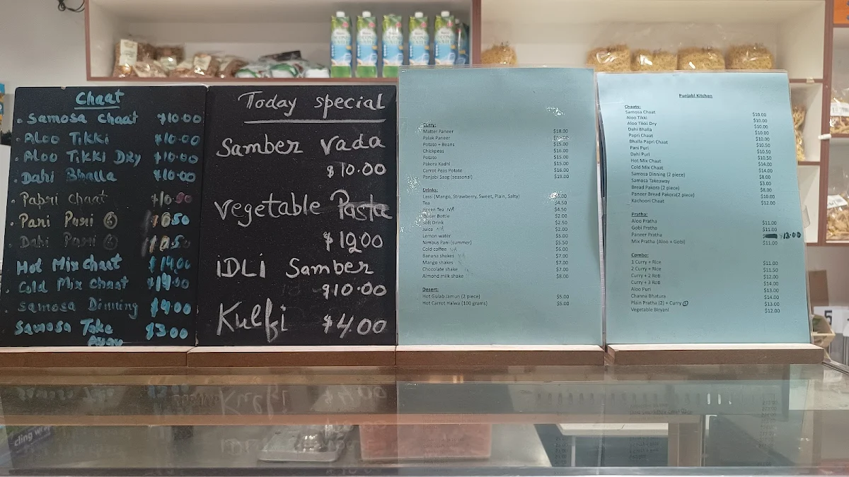 Menu, Punjabi Kitchen