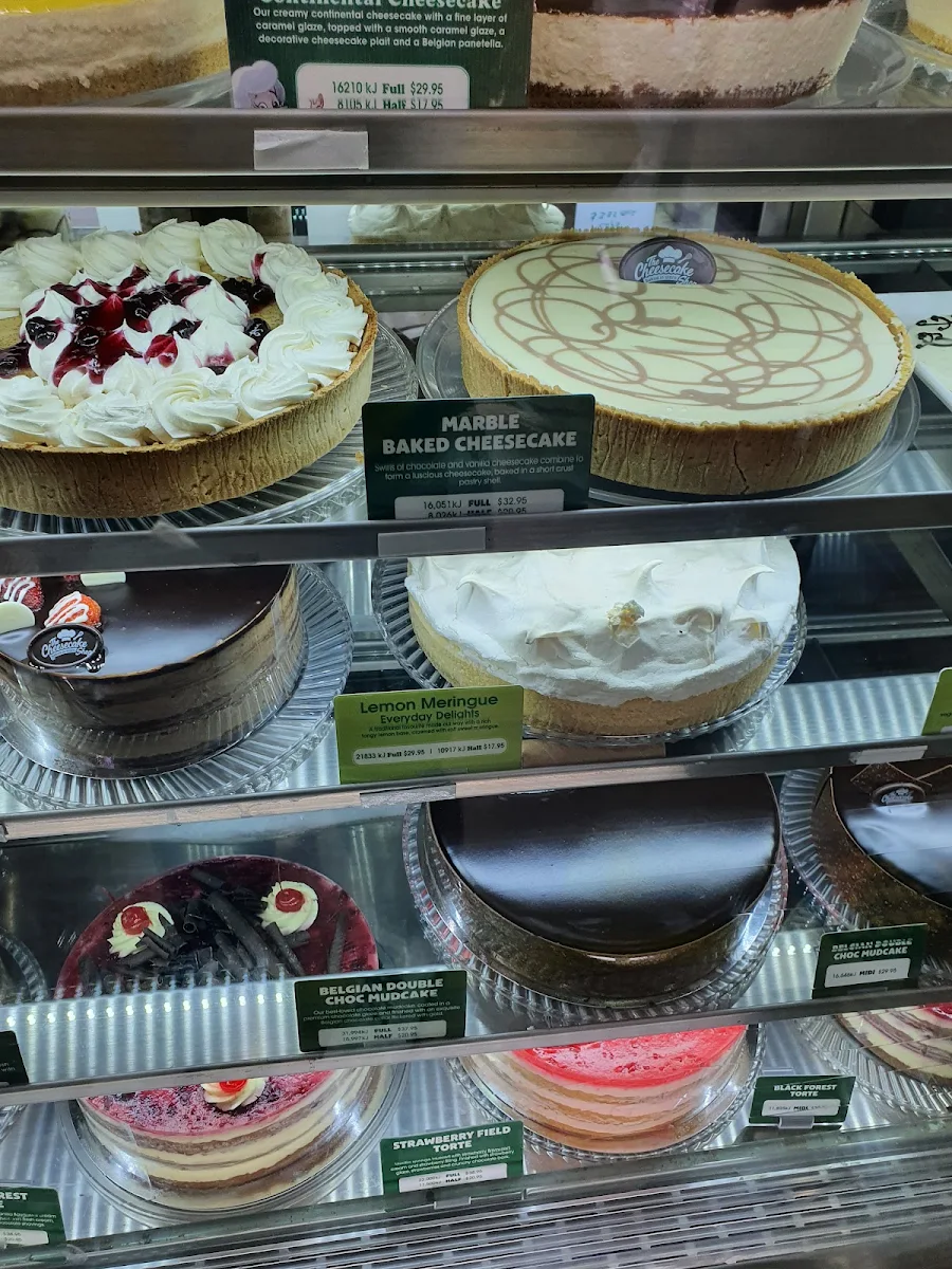 Menu, The Cheesecake Shop Sunbury