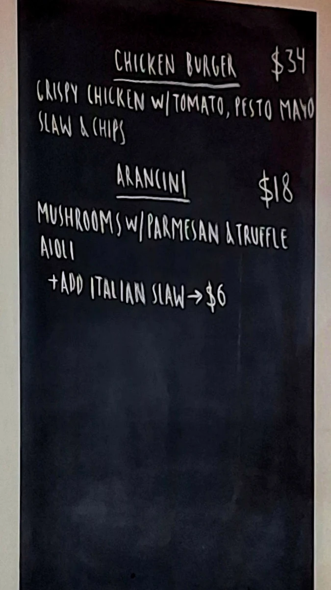 Menu, Cheeky Boy Espresso