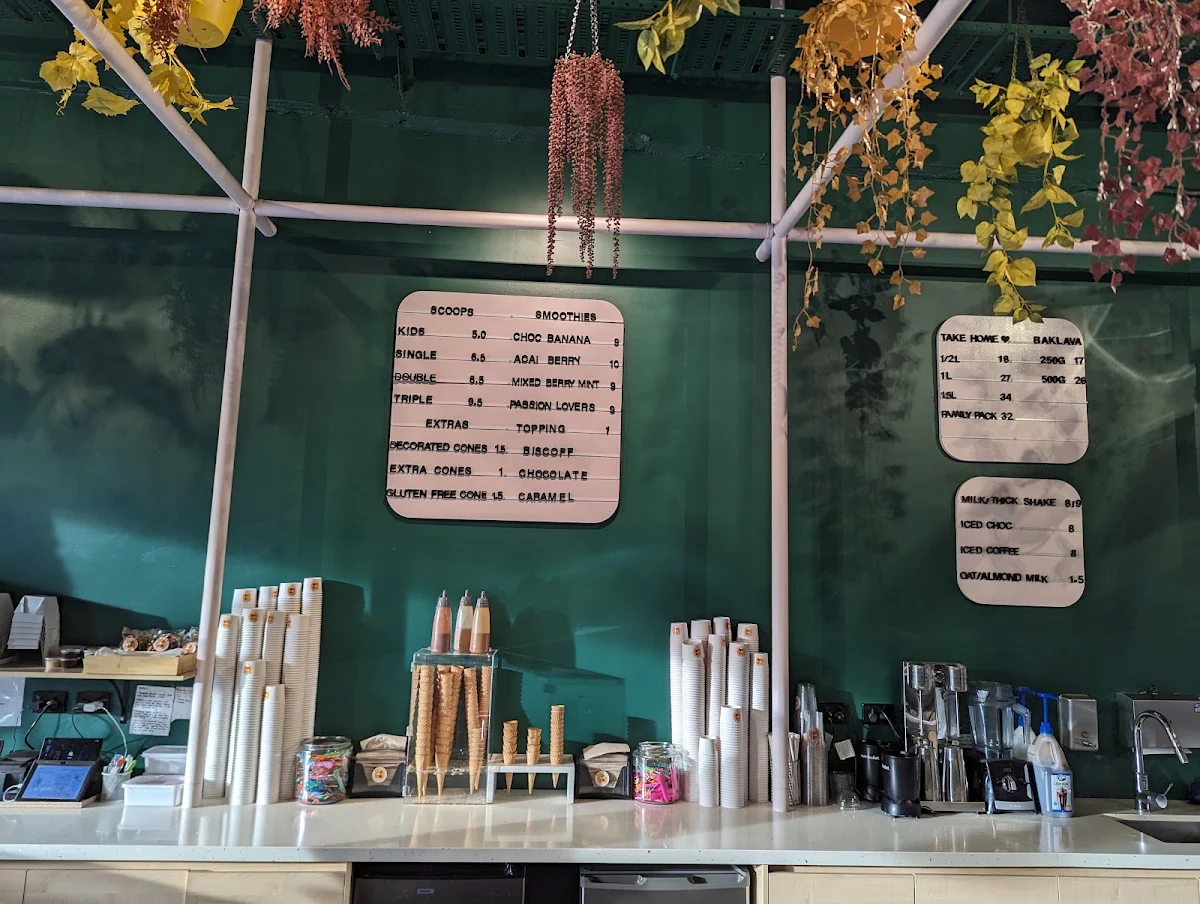 Menu, MASTIKA - Ice Cream Jungle of Colour Ringwood