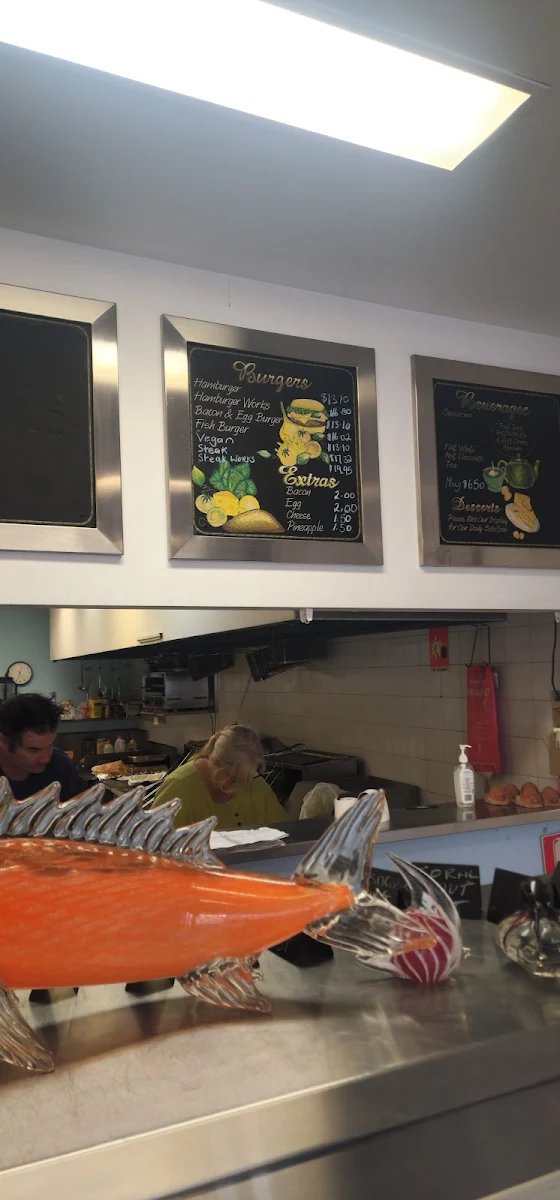 Menu, FISH ON LINE SEAFOOD CAFÉ