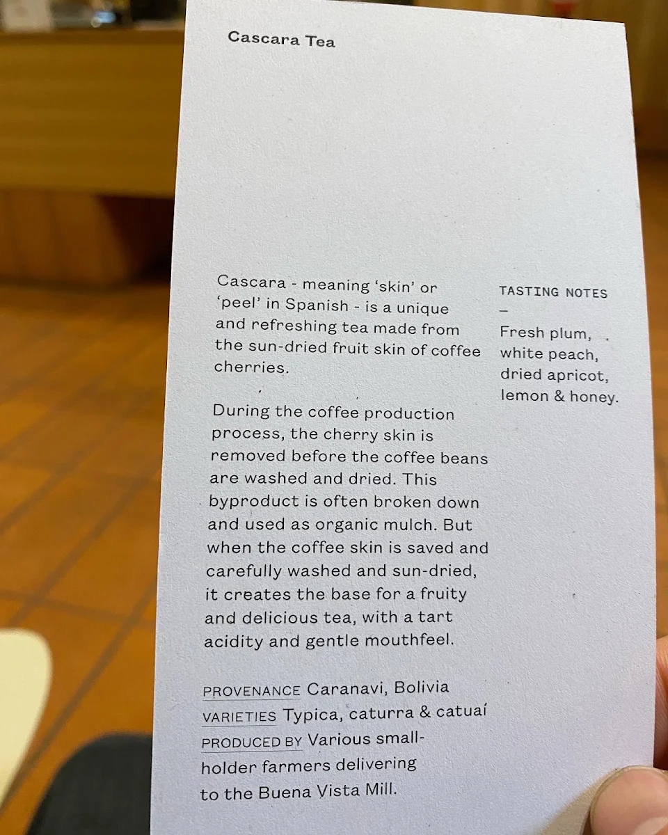 Menu, Market Lane Coffee - Sydney Road