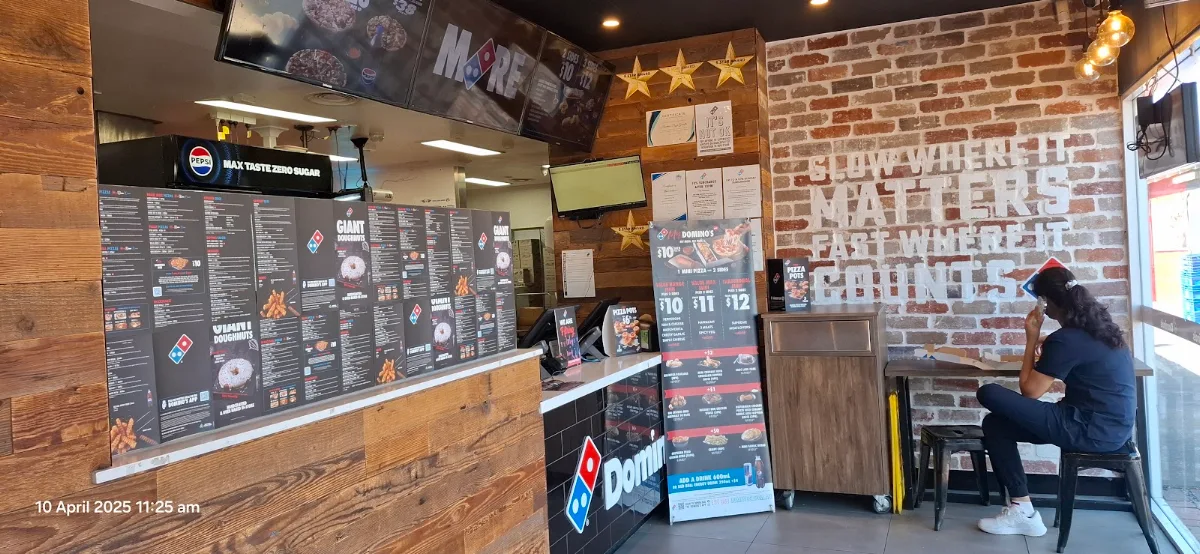 Menu, Domino's Pizza Gosnells