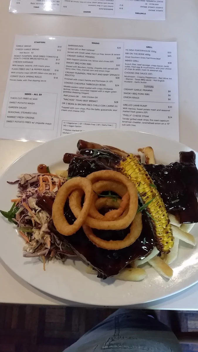 Menu, Settlers Tavern Tawonga South