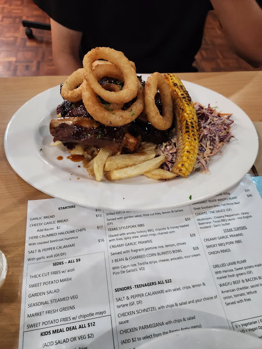 Menu, Settlers Tavern Tawonga South