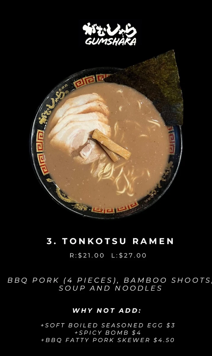 Menu, Gumshara