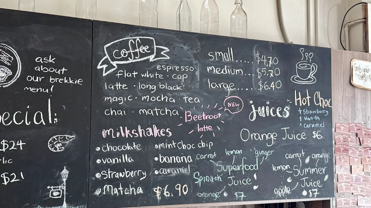 Menu, The Baker & Me