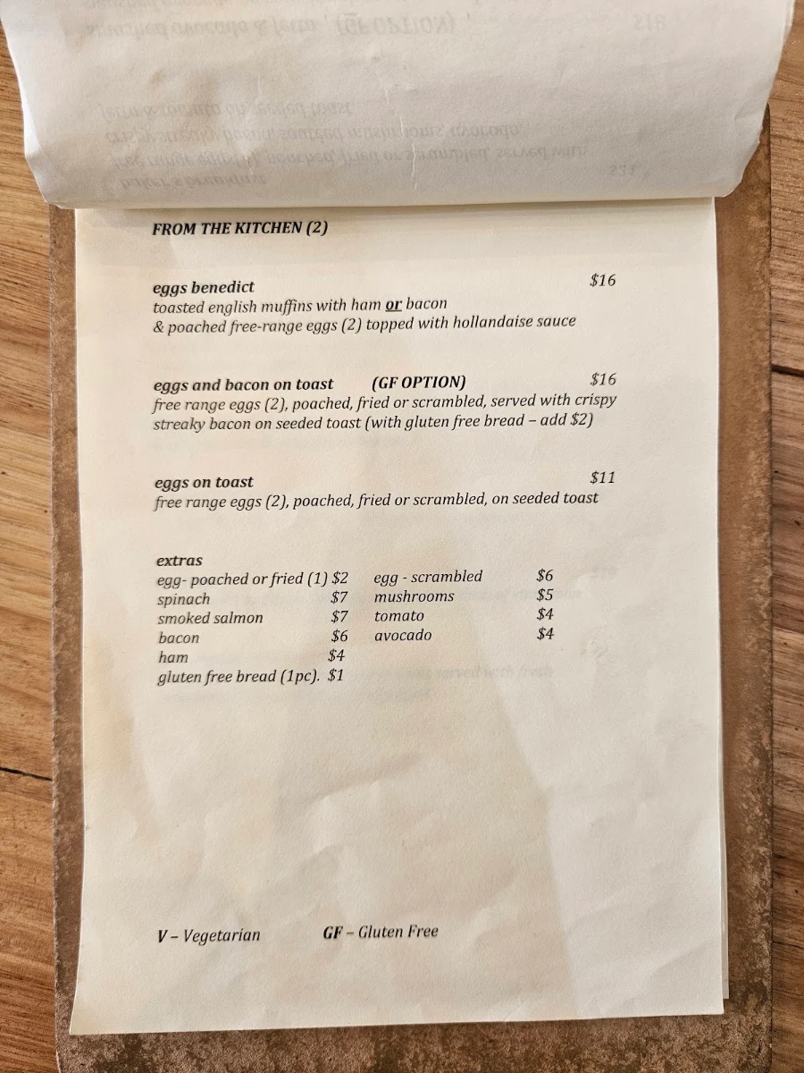 Menu, The Baker & Me