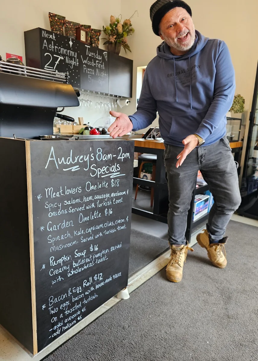 Menu, Audrey's Cafe
