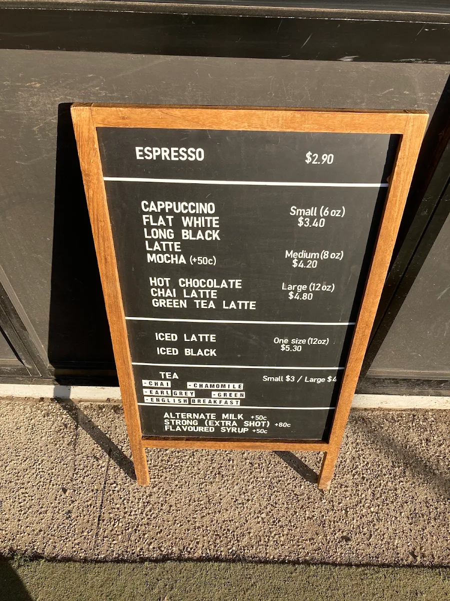 Menu, Tiernan Cafe 1