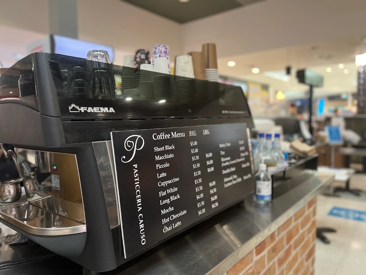 Menu, Pasticceria Caruso