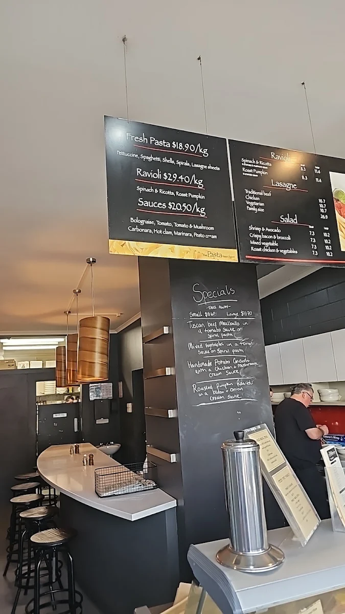 Menu, The Pasta Merchant