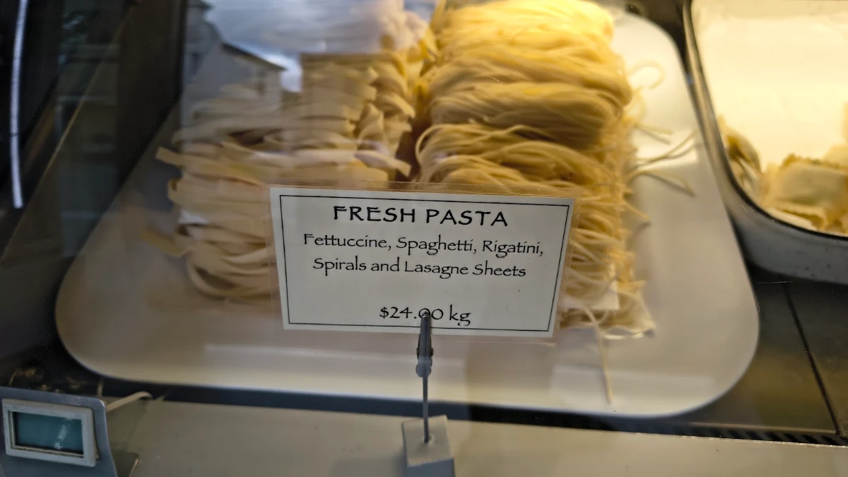 Menu, The Pasta Merchant