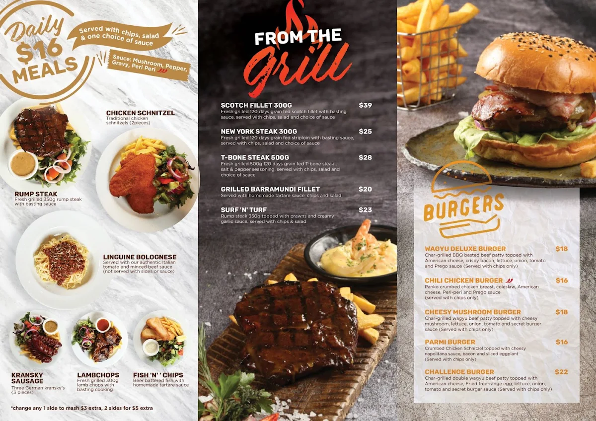 Menu, GAGE Dining & Co.