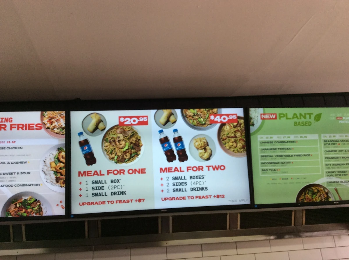 Menu, Noodle Box Knox