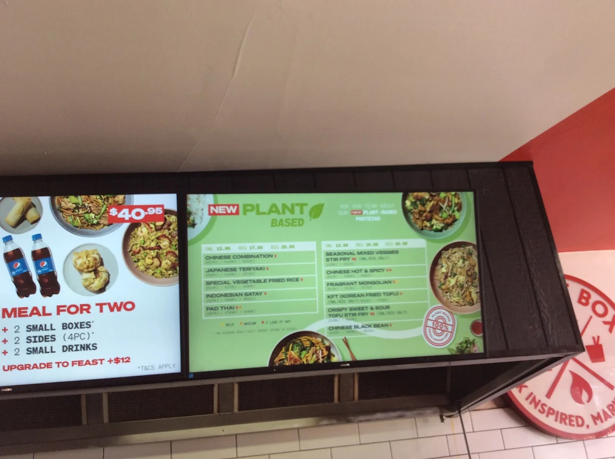 Menu, Noodle Box Knox