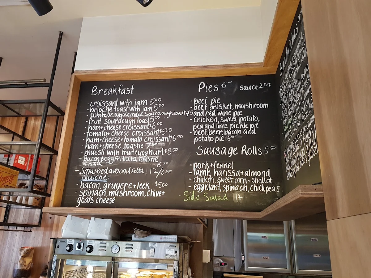 Menu, Bourke Street Bakery Barangaroo
