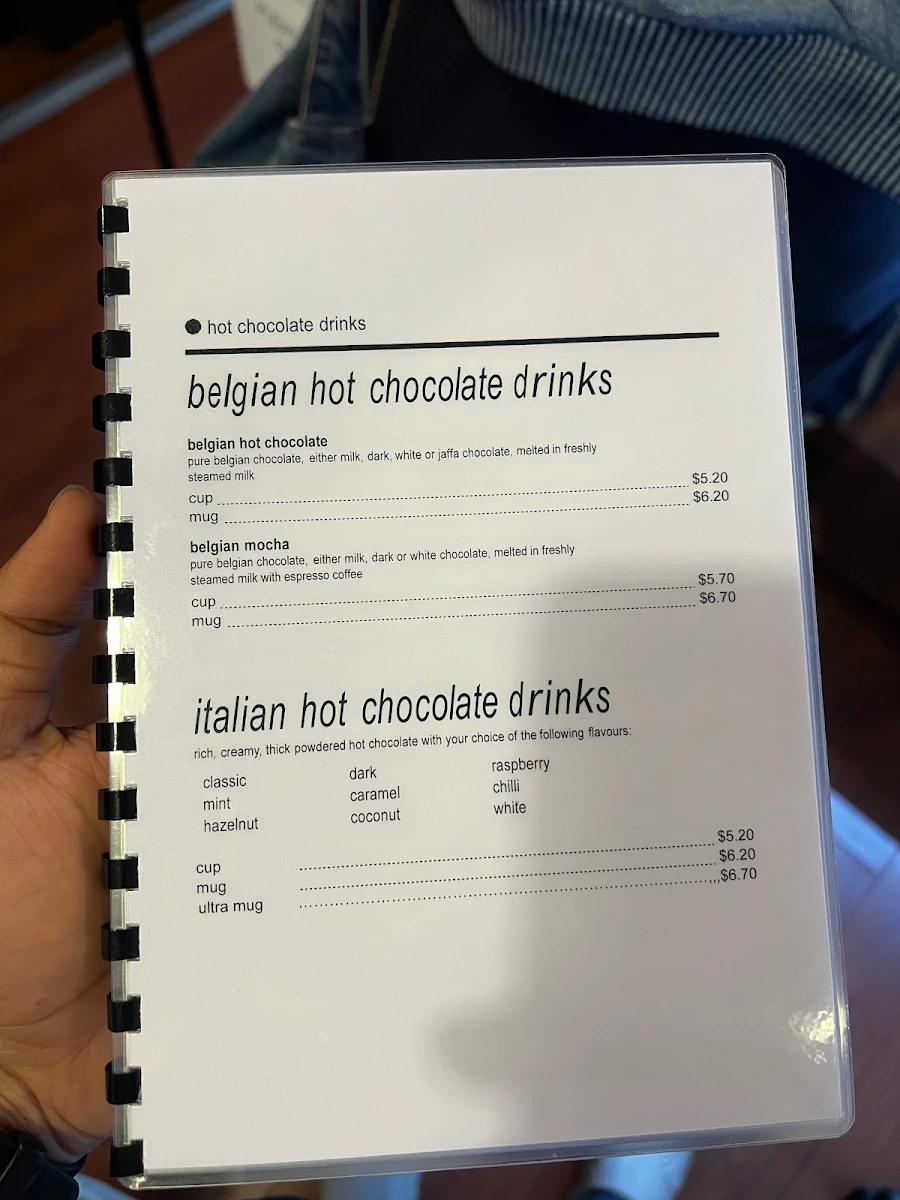 Menu, Cocoa Latte