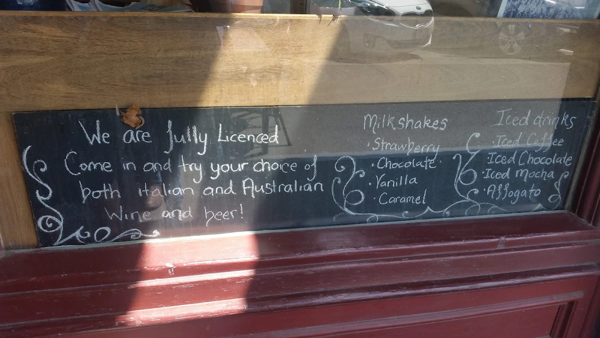 Menu, Cafe Cirino