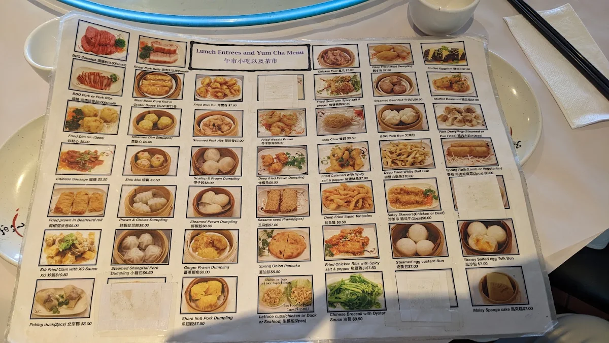 Menu, Red House Asian Kitchen