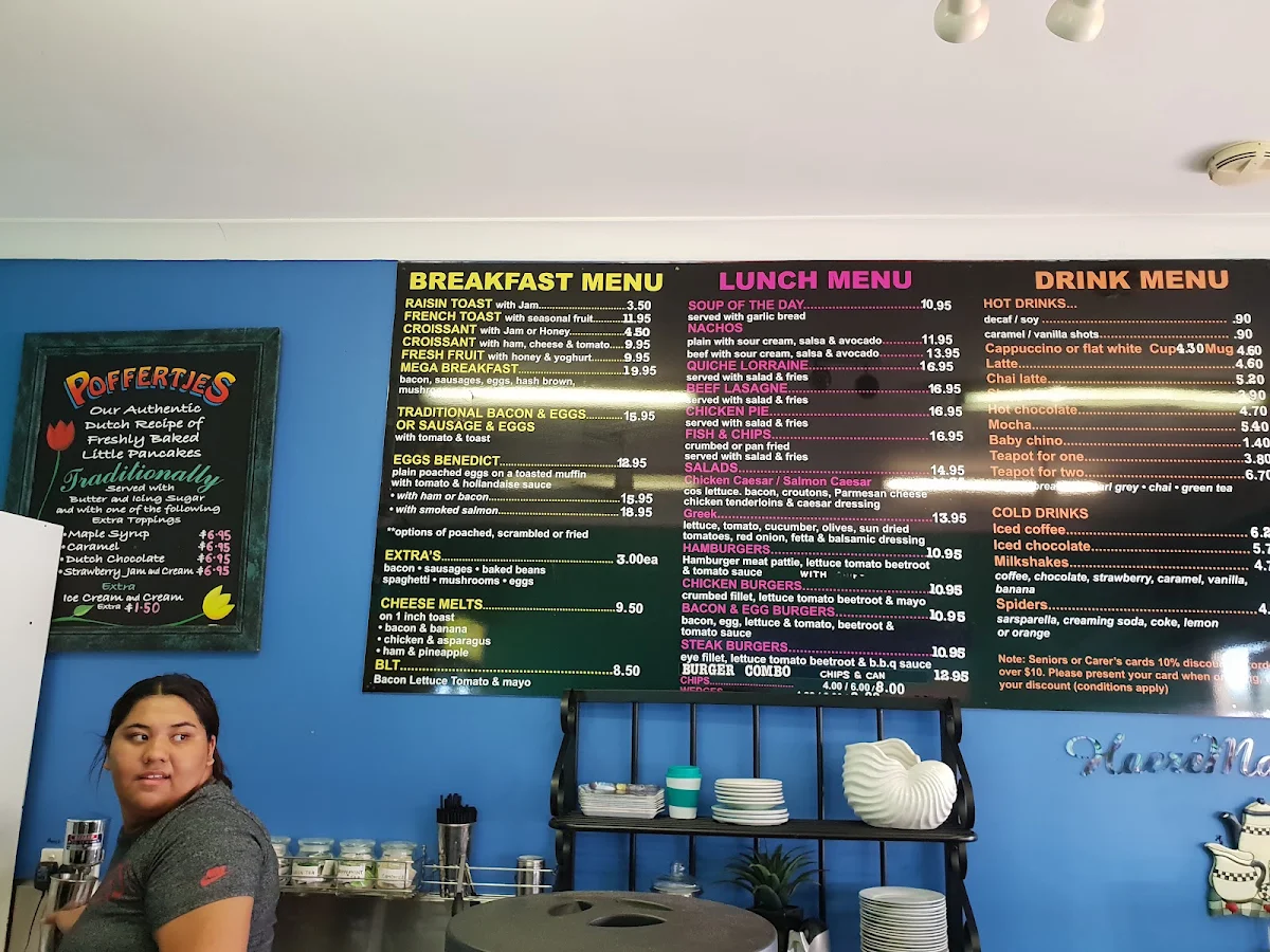Menu, The Waterford Coffee Pot