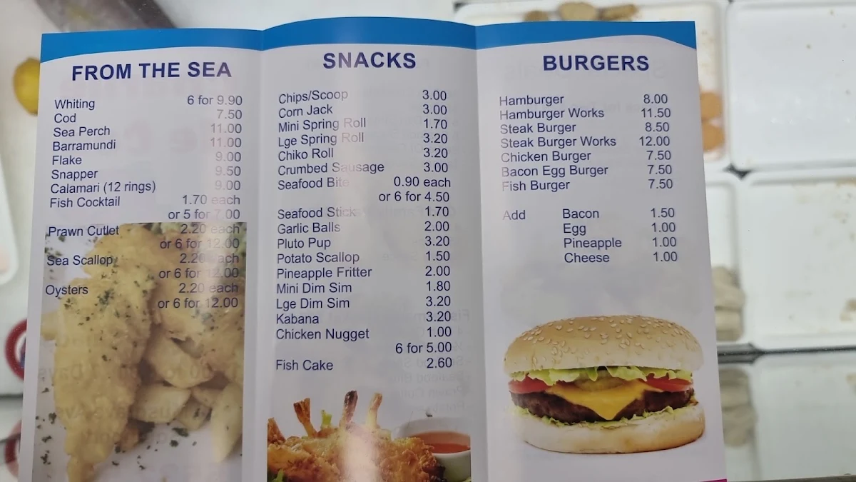 Menu, Charlie de Cod Southport