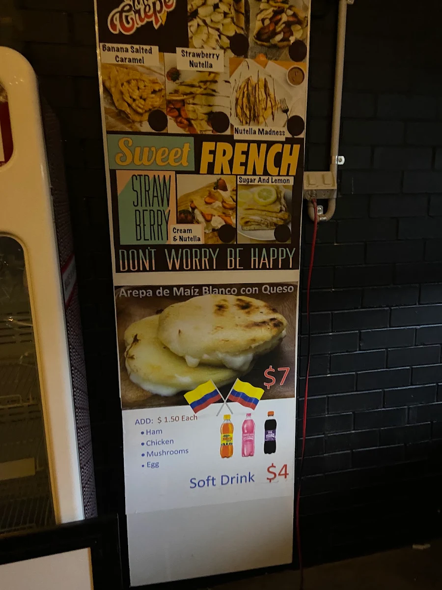 Menu, Mama Crepe