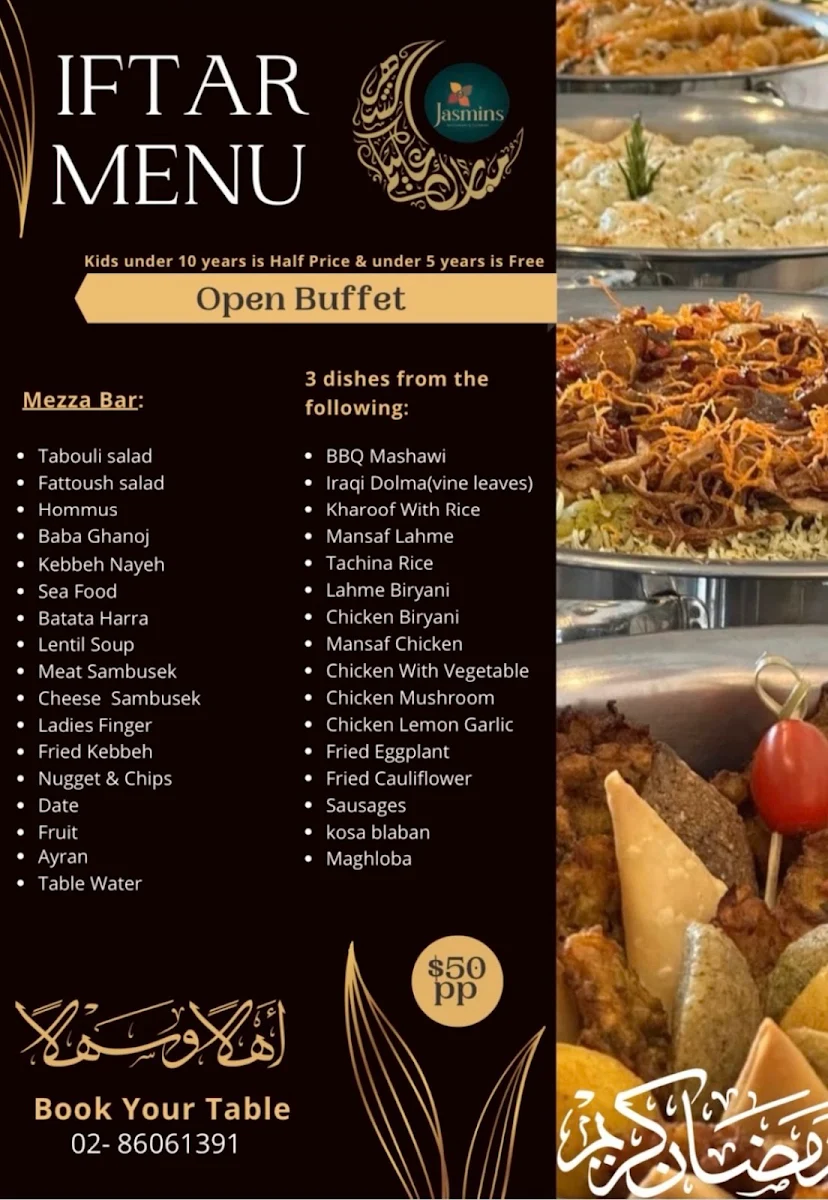 Menu, Jasmins Granville