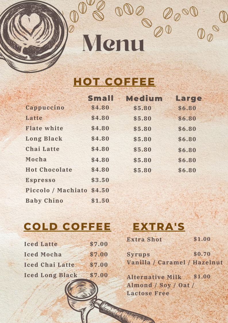 Menu, Jassie J's