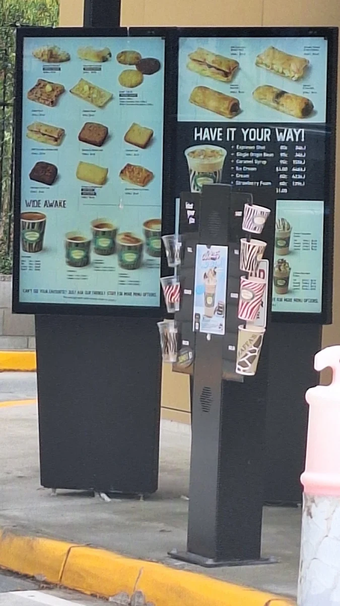 Menu, Zarraffa's Coffee Currumbin