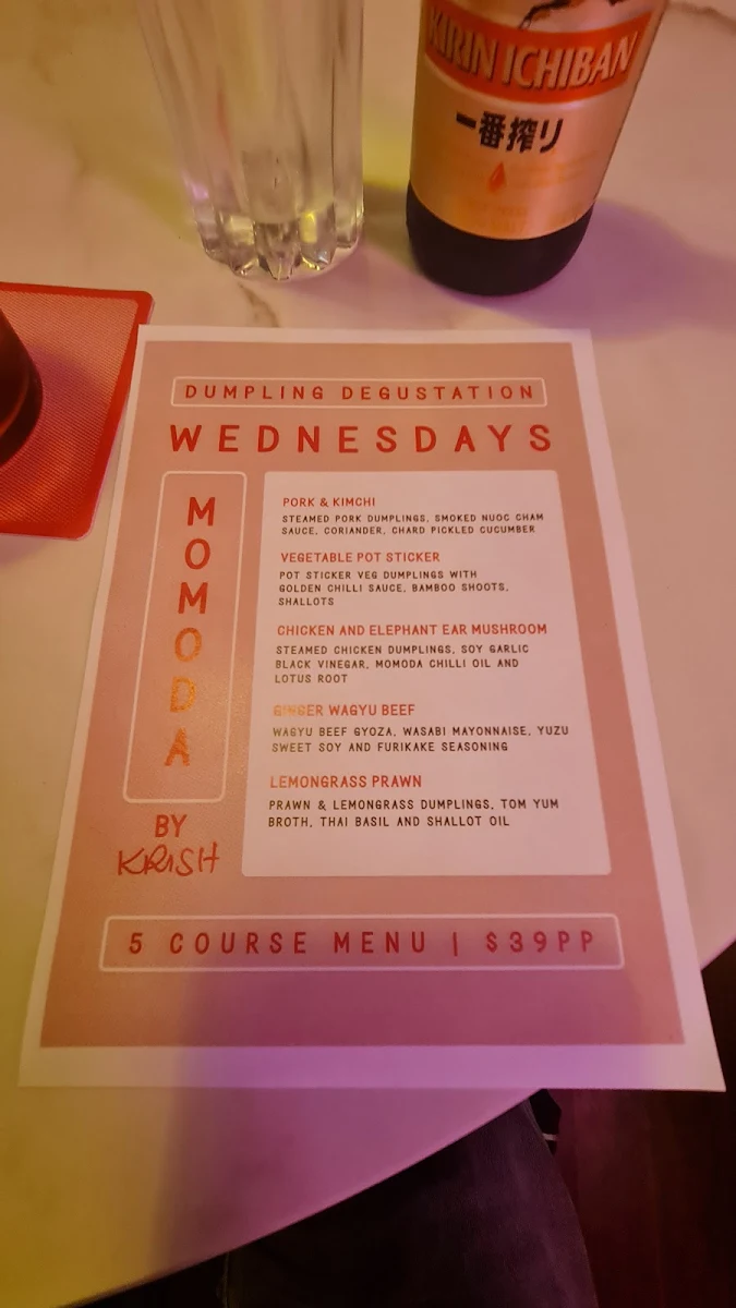 Menu, The Maid Hotel