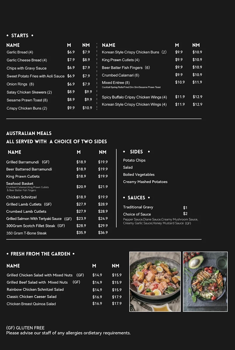 Menu, Dumplings On The Green - Gloucester
