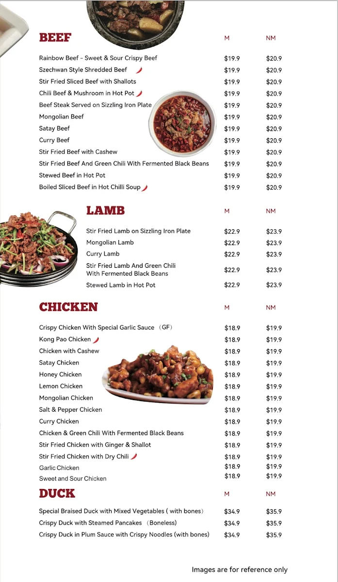 Menu, Dumplings On The Green - Gloucester