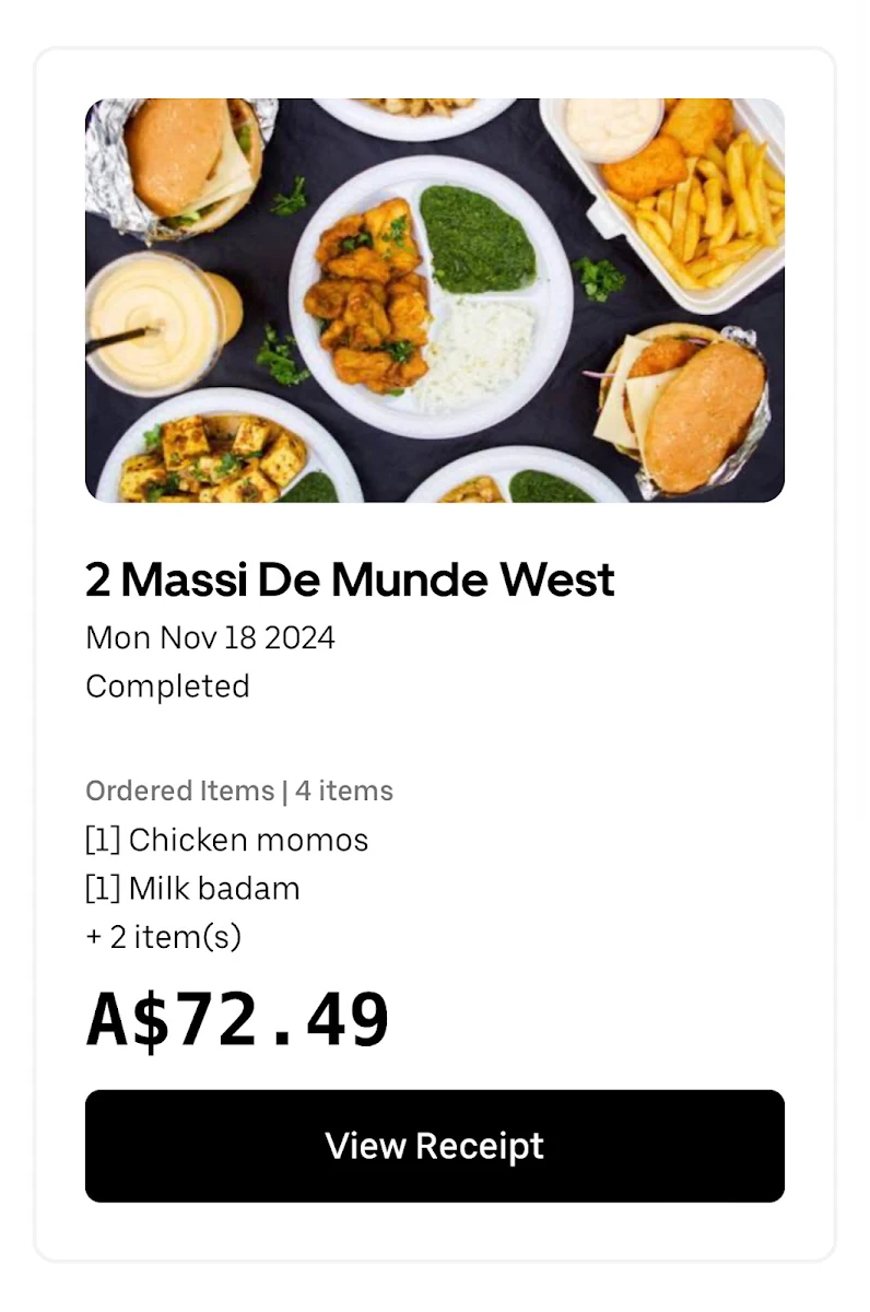 Menu, 2 Massi De Munde West