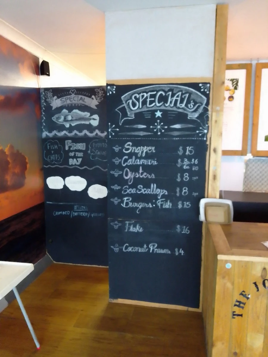 Menu, The Jolly Roger Seafood and Burgers