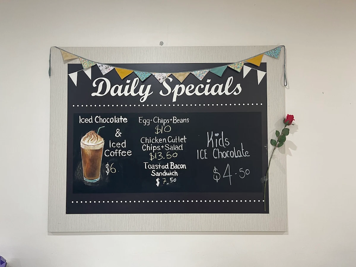 Menu, The Beach House Café