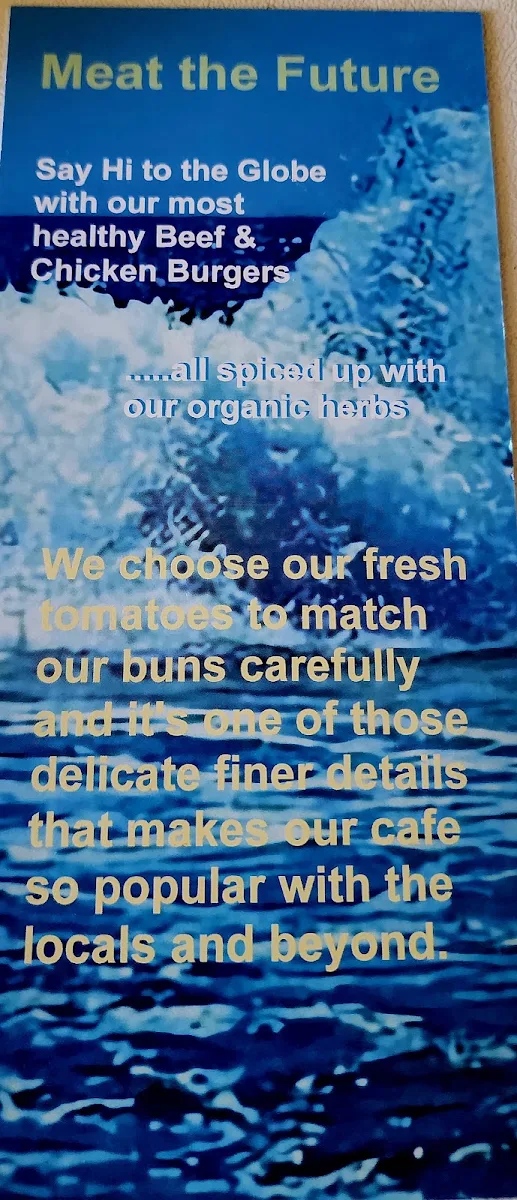 Menu, The Beach House Café
